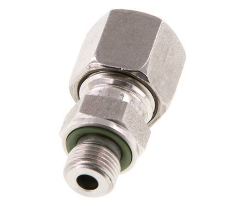 G 1/8'' Buitendraad x 8L RVS Rechte Snijring Koppeling met FKM Afdichting 315 Bar DIN 2353
