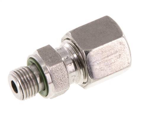 G 1/8'' Buitendraad x 8L RVS Rechte Snijring Koppeling met FKM Afdichting 315 Bar DIN 2353