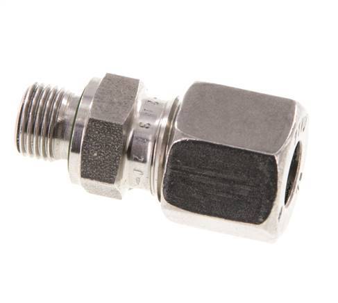G 1/8'' Buitendraad x 8L RVS Rechte Snijring Koppeling met FKM Afdichting 315 Bar DIN 2353