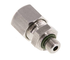 G 1/8'' Buitendraad x 10L RVS Rechte Snijring Koppeling met FKM Afdichting 315 Bar DIN 2353