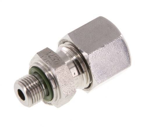 G 1/8'' Buitendraad x 10L RVS Rechte Snijring Koppeling met FKM Afdichting 315 Bar DIN 2353