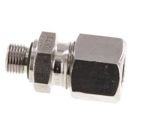 G 1/8'' Buitendraad x 10L RVS Rechte Snijring Koppeling met FKM Afdichting 315 Bar DIN 2353