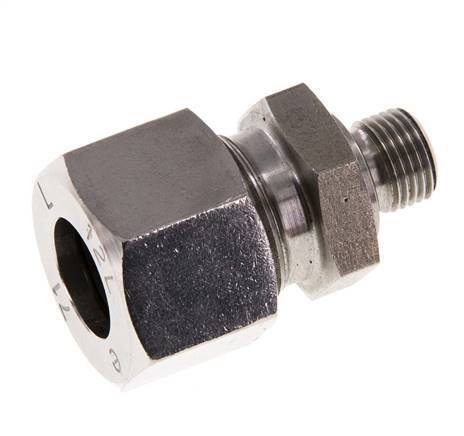 G 1/8'' Buitendraad x 12L RVS Rechte Snijring Koppeling met FKM Afdichting 315 Bar DIN 2353