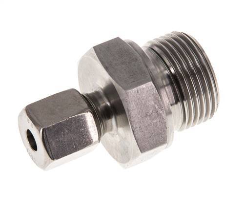 G 3/4'' Buitendraad x 6S RVS Rechte Snijring Koppeling met FKM Afdichting 630 Bar DIN 2353