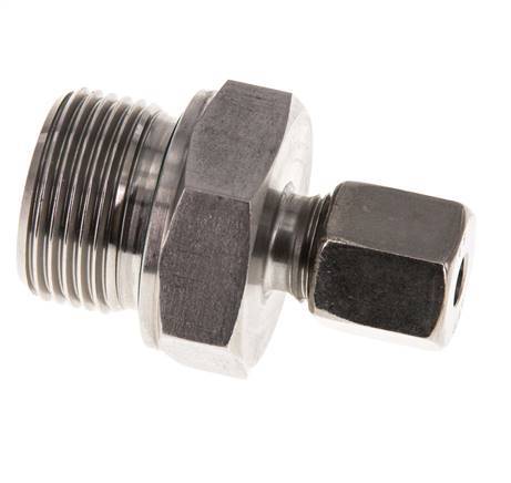 G 3/4'' Buitendraad x 6S RVS Rechte Snijring Koppeling met FKM Afdichting 630 Bar DIN 2353