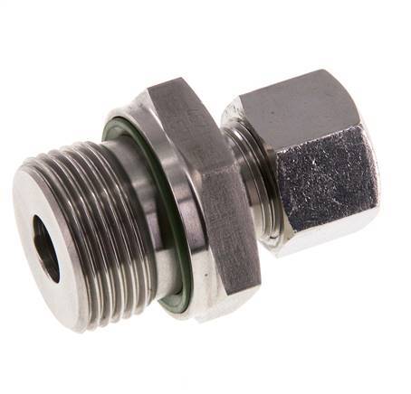 G 3/4'' Buitendraad x 12L RVS Rechte Snijring Koppeling met FKM Afdichting 315 Bar DIN 2353