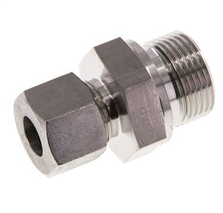 G 3/4'' Buitendraad x 12S RVS Rechte Snijring Koppeling met FKM Afdichting 630 Bar DIN 2353