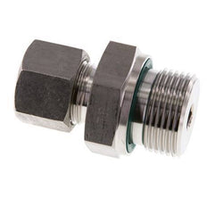 G 3/4'' Buitendraad x 12S RVS Rechte Snijring Koppeling met FKM Afdichting 630 Bar DIN 2353