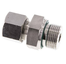 G 3/4'' Buitendraad x 14S RVS Rechte Snijring Koppeling met FKM Afdichting 630 Bar DIN 2353