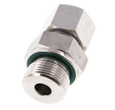 G 3/4'' Buitendraad x 14S RVS Rechte Snijring Koppeling met FKM Afdichting 630 Bar DIN 2353