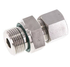 G 3/4'' Buitendraad x 14S RVS Rechte Snijring Koppeling met FKM Afdichting 630 Bar DIN 2353