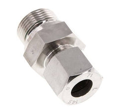 G 3/4'' Buitendraad x 14S RVS Rechte Snijring Koppeling met FKM Afdichting 630 Bar DIN 2353