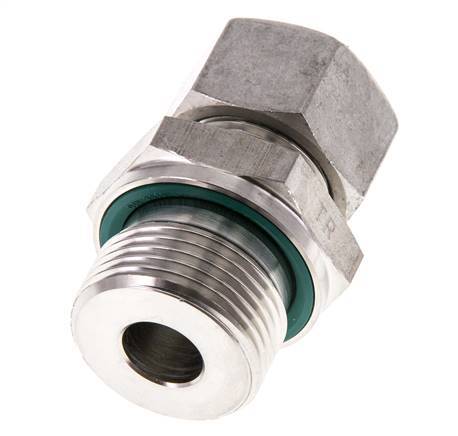 G 3/4'' Buitendraad x 15L RVS Rechte Snijring Koppeling met FKM Afdichting 315 Bar DIN 2353