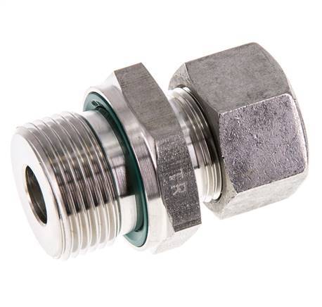 G 3/4'' Buitendraad x 15L RVS Rechte Snijring Koppeling met FKM Afdichting 315 Bar DIN 2353