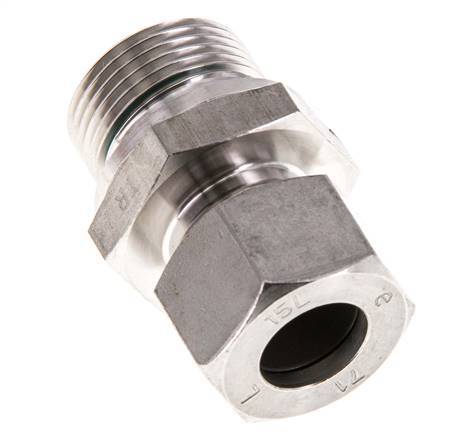 G 3/4'' Buitendraad x 15L RVS Rechte Snijring Koppeling met FKM Afdichting 315 Bar DIN 2353