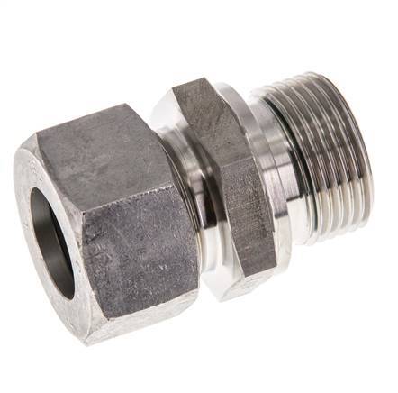 G 3/4'' Buitendraad x 18L RVS Rechte Snijring Koppeling met FKM Afdichting 315 Bar DIN 2353