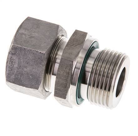 G 3/4'' Buitendraad x 18L RVS Rechte Snijring Koppeling met FKM Afdichting 315 Bar DIN 2353