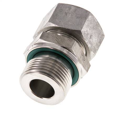 G 3/4'' Buitendraad x 18L RVS Rechte Snijring Koppeling met FKM Afdichting 315 Bar DIN 2353