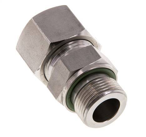 G 3/4'' Buitendraad x 20S RVS Rechte Snijring Koppeling met FKM Afdichting 400 Bar DIN 2353
