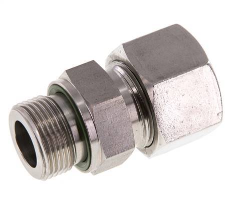 G 3/4'' Buitendraad x 20S RVS Rechte Snijring Koppeling met FKM Afdichting 400 Bar DIN 2353