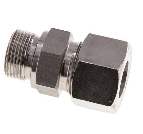 G 3/4'' Buitendraad x 20S RVS Rechte Snijring Koppeling met FKM Afdichting 400 Bar DIN 2353