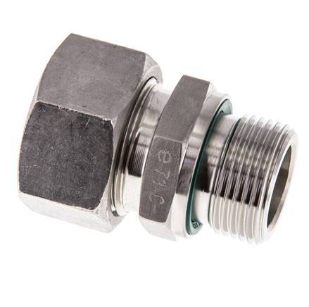 G 3/4'' Male x 22L Stainless steel Straight Cutting Ring with FKM Seal 160 Bar DIN 2353
