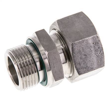 G 3/4'' Buitendraad x 22L RVS Rechte Snijring Koppeling met FKM Afdichting 160 Bar DIN 2353