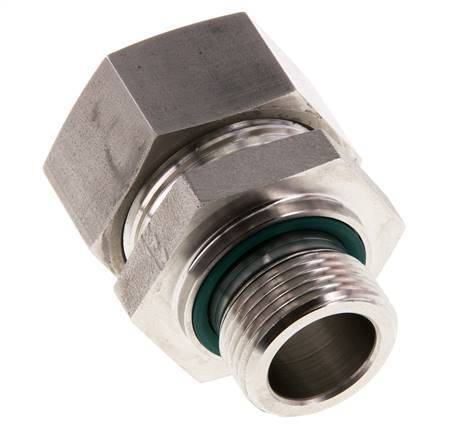 G 3/4'' Buitendraad x 28L RVS Rechte Snijring Koppeling met FKM Afdichting 160 Bar DIN 2353