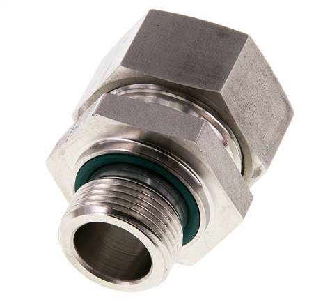 G 3/4'' Buitendraad x 28L RVS Rechte Snijring Koppeling met FKM Afdichting 160 Bar DIN 2353