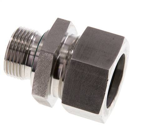 G 3/4'' Buitendraad x 28L RVS Rechte Snijring Koppeling met FKM Afdichting 160 Bar DIN 2353