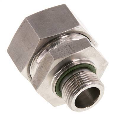 G 3/4'' Buitendraad x 35L RVS Rechte Snijring Koppeling met FKM Afdichting 160 Bar DIN 2353