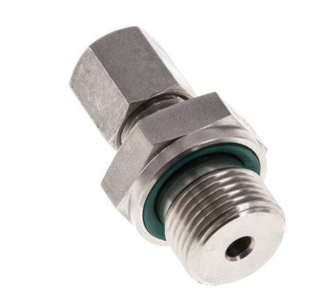 G 3/8'' Buitendraad x 6L RVS Rechte Snijring Koppeling met FKM Afdichting 315 Bar DIN 2353