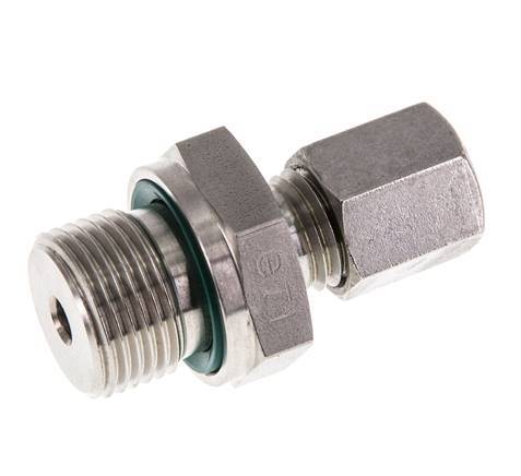 G 3/8'' Buitendraad x 6L RVS Rechte Snijring Koppeling met FKM Afdichting 315 Bar DIN 2353