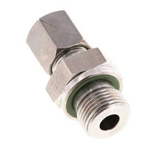 G 3/8'' Buitendraad x 6S RVS Rechte Snijring Koppeling met FKM Afdichting 630 Bar DIN 2353