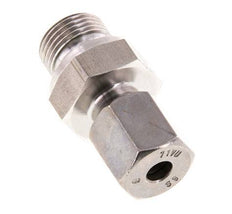 G 3/8'' Buitendraad x 6S RVS Rechte Snijring Koppeling met FKM Afdichting 630 Bar DIN 2353