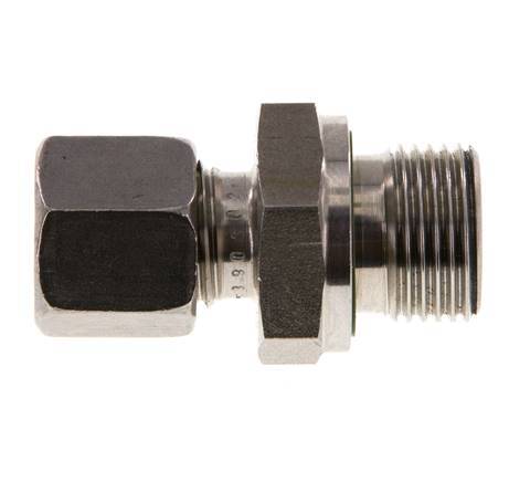 G 3/8'' Buitendraad x 8L RVS Rechte Snijring Koppeling met FKM Afdichting 315 Bar DIN 2353
