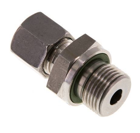 G 3/8'' Buitendraad x 8L RVS Rechte Snijring Koppeling met FKM Afdichting 315 Bar DIN 2353