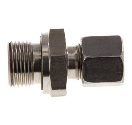G 3/8'' Buitendraad x 8L RVS Rechte Snijring Koppeling met FKM Afdichting 315 Bar DIN 2353