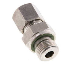 G 3/8'' Buitendraad x 8S RVS Rechte Snijring Koppeling met FKM Afdichting 630 Bar DIN 2353