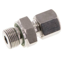 G 3/8'' Buitendraad x 8S RVS Rechte Snijring Koppeling met FKM Afdichting 630 Bar DIN 2353