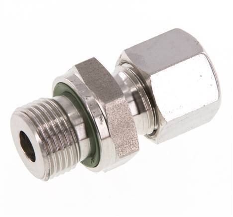G 3/8'' Buitendraad x 10L RVS Rechte Snijring Koppeling met FKM Afdichting 315 Bar DIN 2353