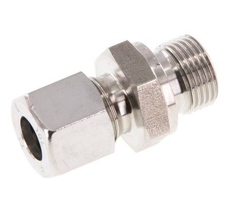 G 3/8'' Buitendraad x 10L RVS Rechte Snijring Koppeling met FKM Afdichting 315 Bar DIN 2353