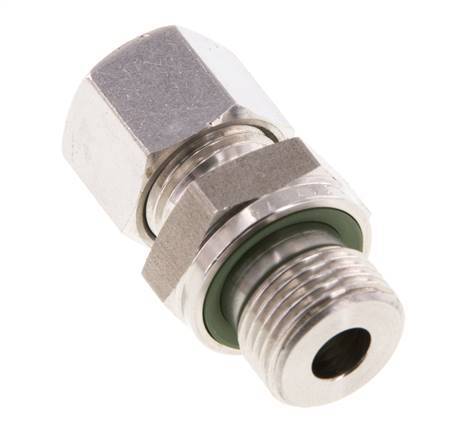 G 3/8'' Buitendraad x 10L RVS Rechte Snijring Koppeling met FKM Afdichting 315 Bar DIN 2353