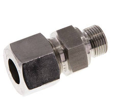 G 3/8'' Buitendraad x 14S RVS Rechte Snijring Koppeling met FKM Afdichting 630 Bar DIN 2353