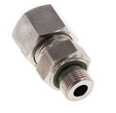 G 3/8'' Buitendraad x 14S RVS Rechte Snijring Koppeling met FKM Afdichting 630 Bar DIN 2353