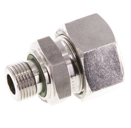 G 3/8'' Buitendraad x 18L RVS Rechte Snijring Koppeling met FKM Afdichting 315 Bar DIN 2353