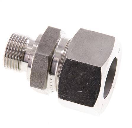 G 3/8'' Buitendraad x 18L RVS Rechte Snijring Koppeling met FKM Afdichting 315 Bar DIN 2353