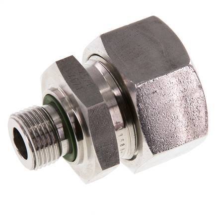 G 3/8'' Buitendraad x 22L RVS Rechte Snijring Koppeling met FKM Afdichting 160 Bar DIN 2353