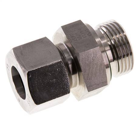 G 1'' Buitendraad x 20S RVS Rechte Snijring Koppeling met FKM Afdichting 400 Bar DIN 2353