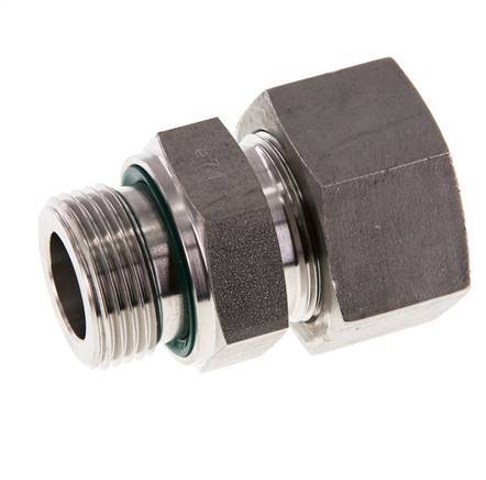G 1'' Buitendraad x 25S RVS Rechte Snijring Koppeling met FKM Afdichting 400 Bar DIN 2353